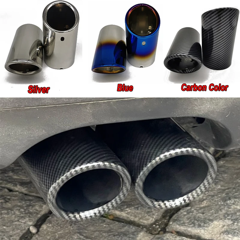 exhaust muffler tip,exhaust pipe muffler,exhaust trim pipe For VW Volkswagen Golf 6 7 Mk7 Polo 6r Bora Scirocco Lavida Variant Jetta Mk6 Car Exhaust Tip Muffler Pipe Cover Accessories