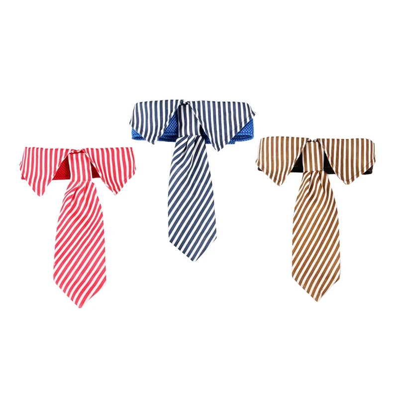 Dog Grooming Animal Striped Bowtie Collar Cat Striped Bow Tie Pet Adjustable Neck Tie Fashion Dogs Necktie For Party Wedding