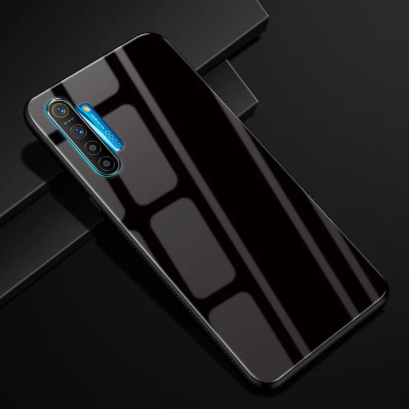 32 Для OPPO Realme XT чехол PC Пластиковый стеклянный чехол для телефона черный ТПУ бампер чехол для OPPO Realme X2 Realme XT чехол для Realme X2 X T - Цвет: 32