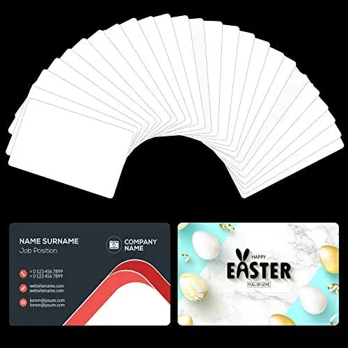 1000 Pieces Sublimation Blank Metal Business Cards 86x54x0.32mm Blank  Aluminum Name Gift Card Heat Transfer - Business Cards - AliExpress