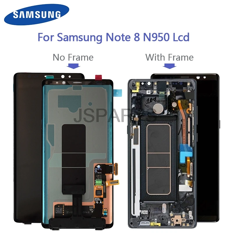 Оригинальный Super Amoled дисплей для Samsung Galaxy Note 8 N950 N950F N950U сенсорный ЖК работает с
