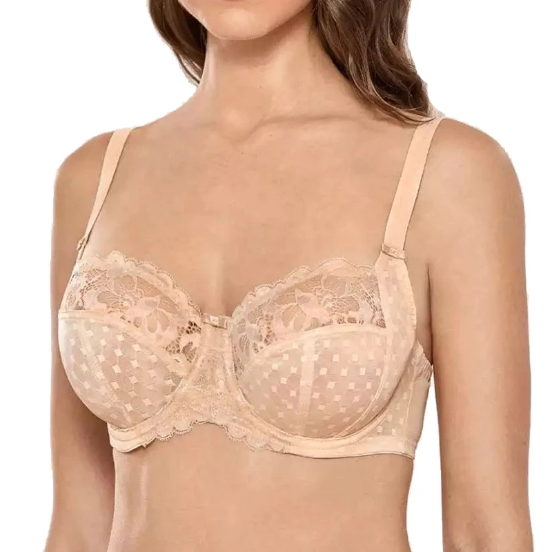 

Plus Size Women's Full Coverage Non-padded Underwire Support Lace Unlined Bra Lingerie 32 34 36 38 40 42 44 D DD E F G H Black