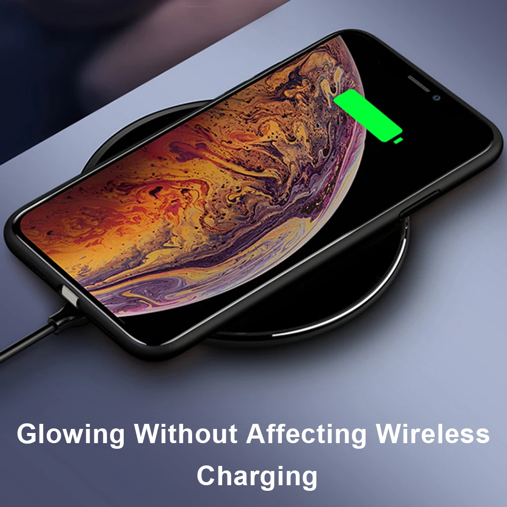 Подходит для Apple 11promax стеклянный чехол iPhone11 светильник телефона с управлением
