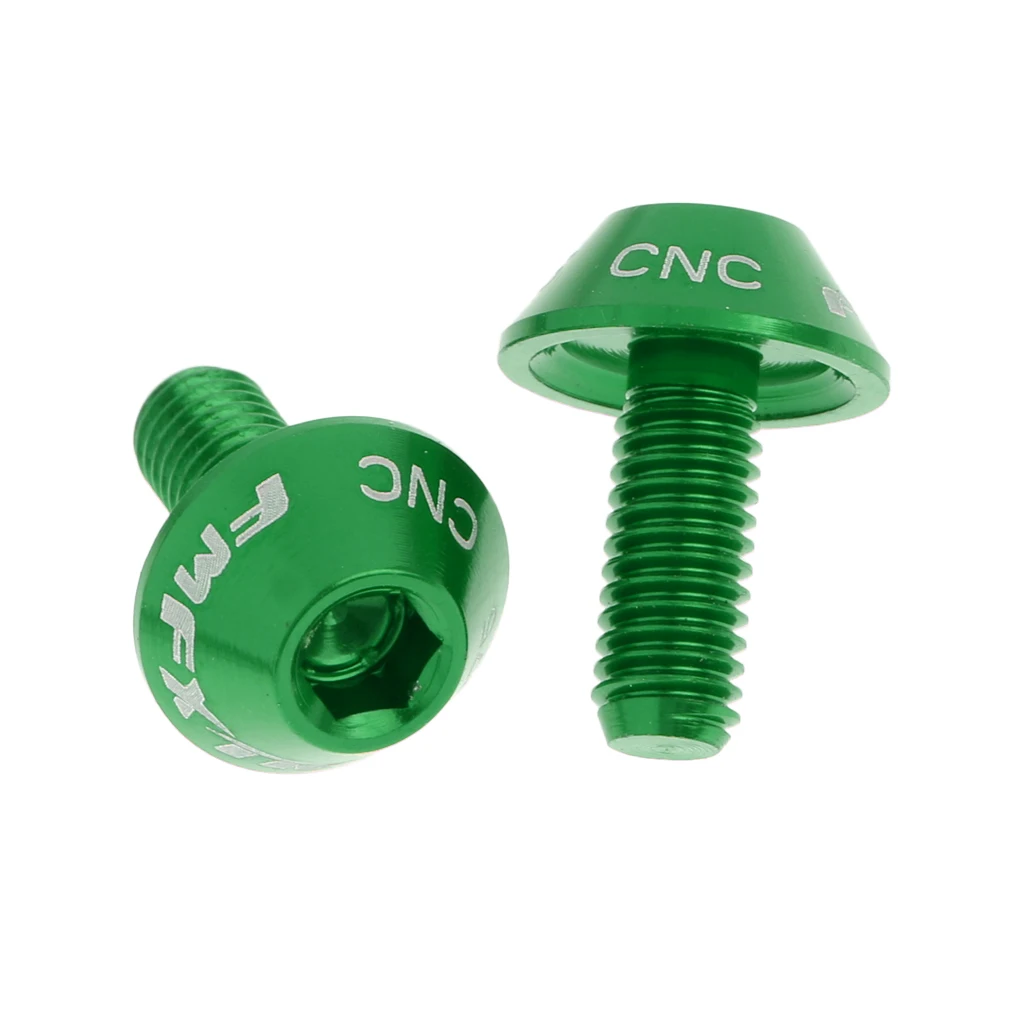 6 Pieces Bicycle Cycle Water Bottle Cage Bolts M5 x 12mm Screw Alloy Can be Applied to Most Bikes