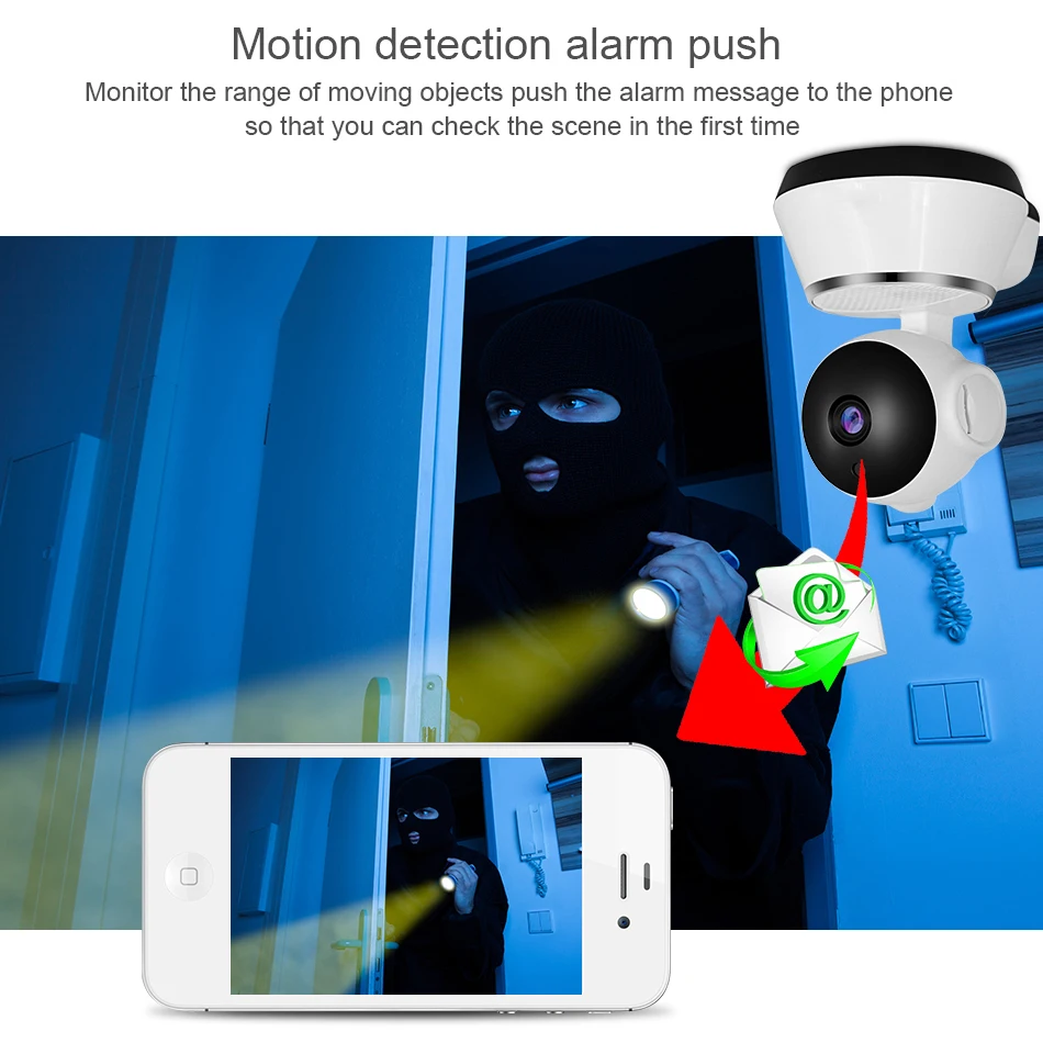 Мини камера видеонаблюдения 720P HD P2P 1 МП Wi Fi|camera 1mp|ip camerap2p ip camera |
