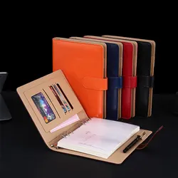 Carnet de notes A5 classique coloré en cuir PU, épais et multicolore pour Agenda, papeterie fournitures scolaires et de bureau 