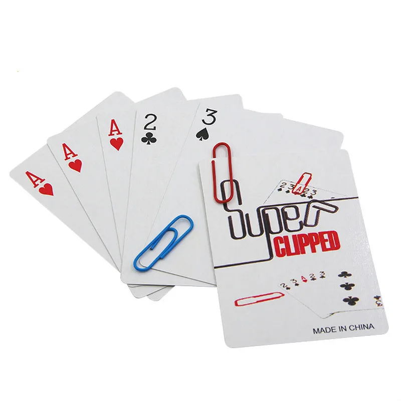 

5pcs/lot Super Clipped Magic Tricks Funny Close Up Magic Card Routine Magie Gimmick Props Comedy Show for Professional Magicians