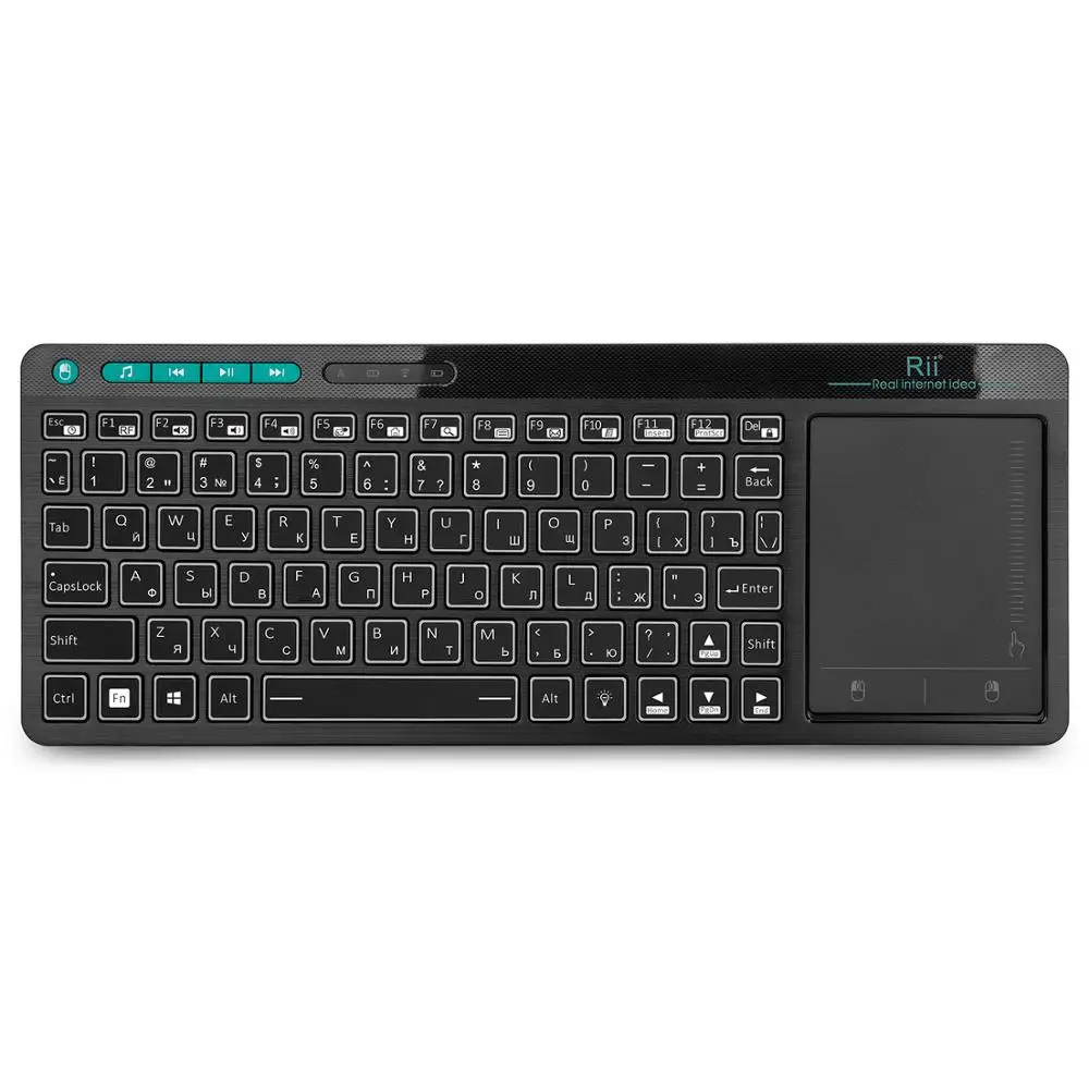 Беспроводная мультимедийная клавиатура Rii K18 Plus на русском/английском языках 3