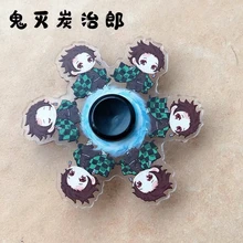 

Anime Running Demon Slayer 8cm Acrylic Spinner Finger Kamado Tanjirou Kamado Nezuko Kawaii Accessories For Boys Girls Gifts