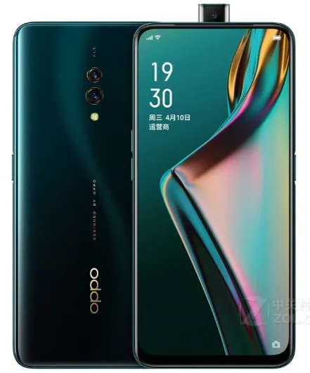 Черный Мобильный телефон Oppo K3 4G LTE Snapdragon 710 Android 9,0 6," 2340X1080 8 Гб ram 256 ГБ rom 16.0MP сканер отпечатков пальцев распознавание лица - Цвет: Черный