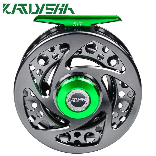 Maximumcatch 3-9wt Mid-Large Arbor Fly Fishing Reel CNC Machine Cut 6061T6  Aluminum Fly Reel and Spare Spool - AliExpress