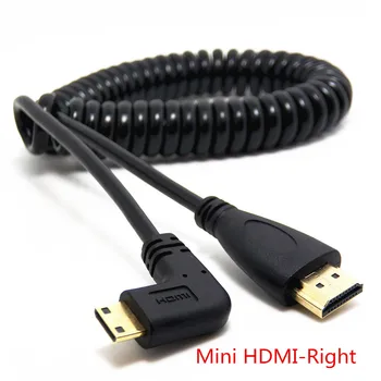 

High-Speed Spring Micro/Mini HDMI to HDMI Cable Gold-Plated Supports Ethernet Audio Return Cabo for HDTV XBox Tablet