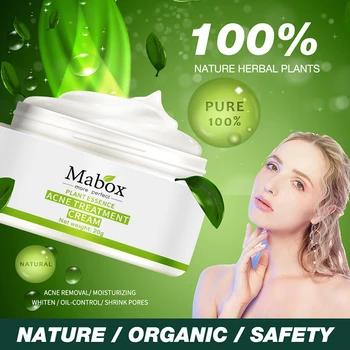 

20g Natural Acne Cream Acne Treatment Oil Control Blackhead Removal Cream Beauty Skin Face Care TSLM2