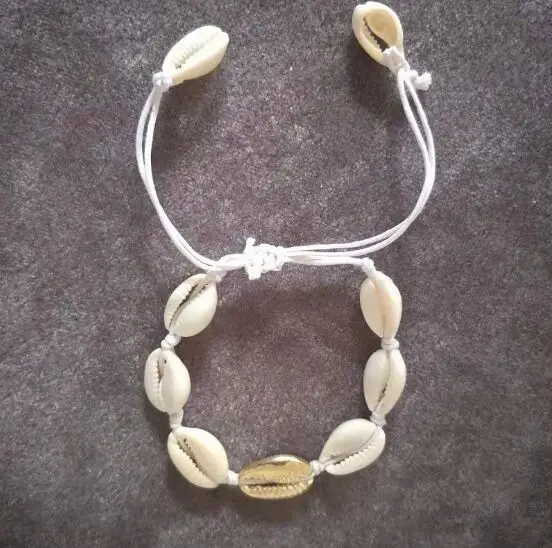 

Cowrie Shell Bracelet Femme Adjustable Boho Macrame Friendship Real Seashell Bracelet Mothers Day Jewelry Gift 987