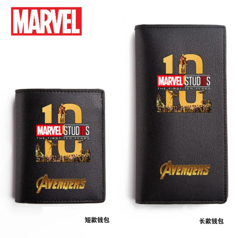 

Original Disney Marvel 10th Anniversary Commemoration Personality Creative Trend Fashion Young Student Wallet Male Growth