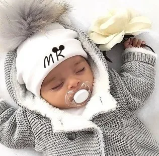 newborn cotton hats  baby pom pom  photo props mrs mr children\'s kids hat  boy accessories toddler girl cap bonnet  baby hats