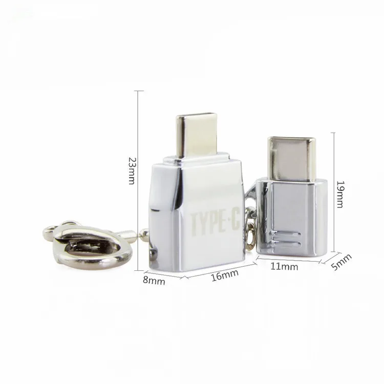 Брелок Micro Usb штекер type-C Microusb к type C адаптер конвертер комплекты OTG данных зарядный адаптер для samsung для huawei