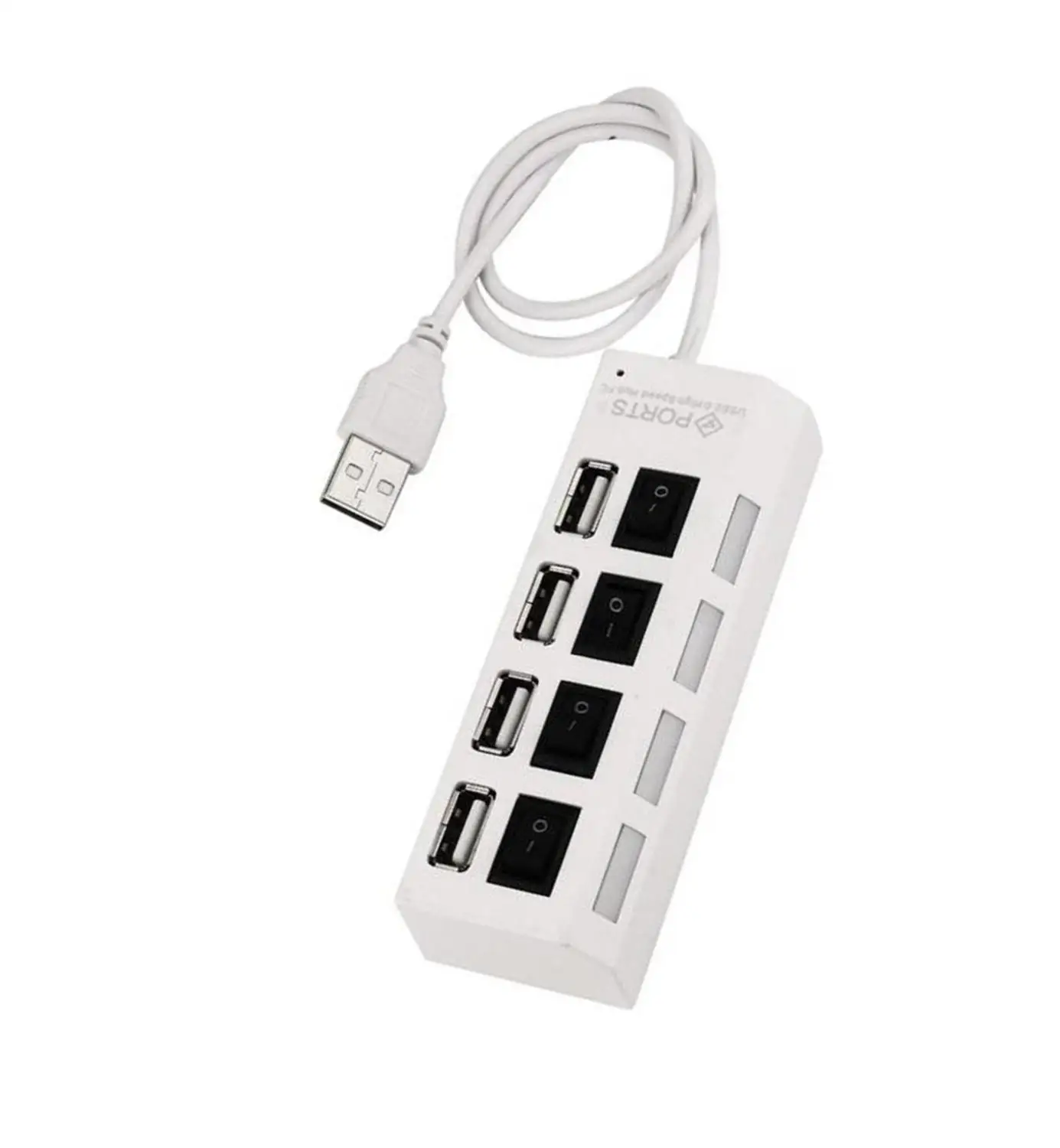 4 Порты и разъёмы USB 2,0 концентратор вкл/выкл кнопка+ Мощность Кабель-адаптер для портативных ПК