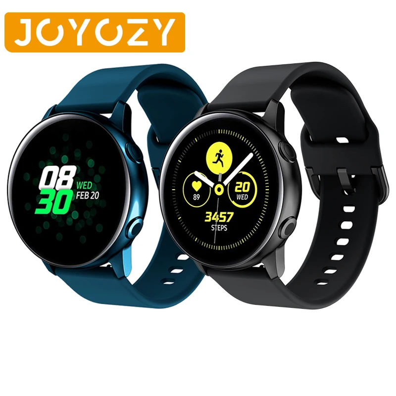 Joyozy 22 мм/20 мм силиконовый ремешок для samsung galaxy active watch 46 42 S3/S2 Ремешки наручных