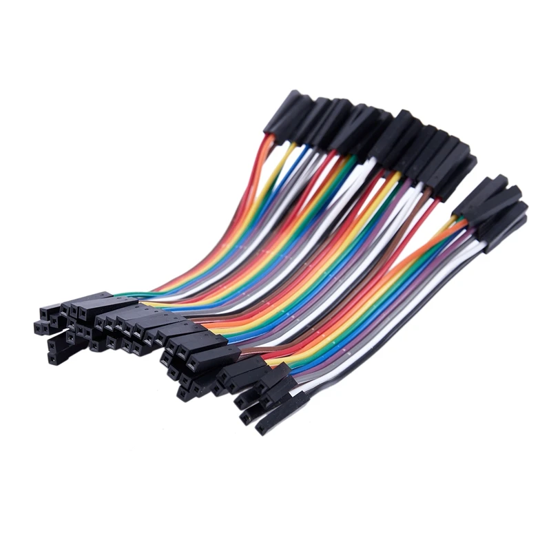5X 40pcs 10cm Female To Female Dupont Wire Jumper Cable for Arduino Breadboard