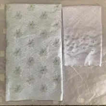 Белый Базен riche getzner nouveau Горячая распродажа! Африканское парчовое полотно bazin riche ткань witt камни 5+ 2 ярдов