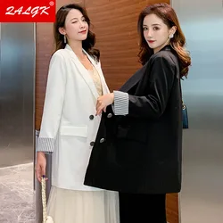Alta qualidade blazer jaqueta feminina 2021 outono e outono novo estilo coreano moda solta casual pequeno terno feminino blusa roupas