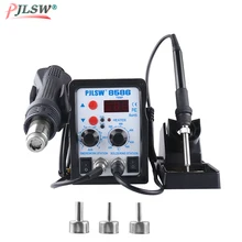PJLSW 8586 ЕС США 700 Вт ESD паяльная станция СВЕТОДИОДНЫЙ Цифровой паяльник станция для удаления паяльника BGA паяльная станция горячего воздуха пистолет