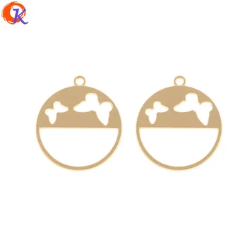 

Cordial Design 100Pcs 26*29MM Jewelry Accessories/DIY Making/Butterfly Shape/Earrings Connectors/Hand Made/Earring Findings