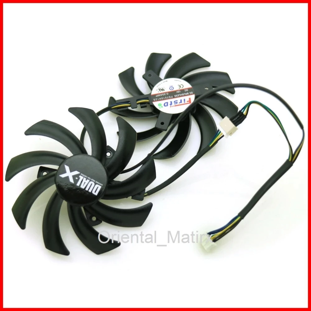 Сменная видеокарта для Sapphire HD 7790 7850 7870 7950 85 мм FD7010H12S 12 В 40 вентилятор охлаждения