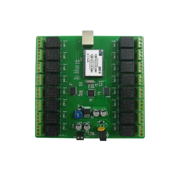 

Network 16-way relay module network switch remote control switch mobile phone control full isolation