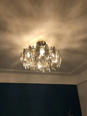 Modern Crystal Leaves Chandelier For Dinning Room