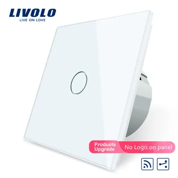 

Livolo EU Standard 1Gang 2 Way, Remote Switch, Wireless Switch VL-C701SR-11,Grey Color Glass, Without Mini Remote