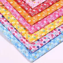 DIY 1 шт./лот 100x150 см многоцветный цветочный узор полиэстер Pur-cut Лоскутная Ткань Набор для шитья лоскутное изделие ручной работы