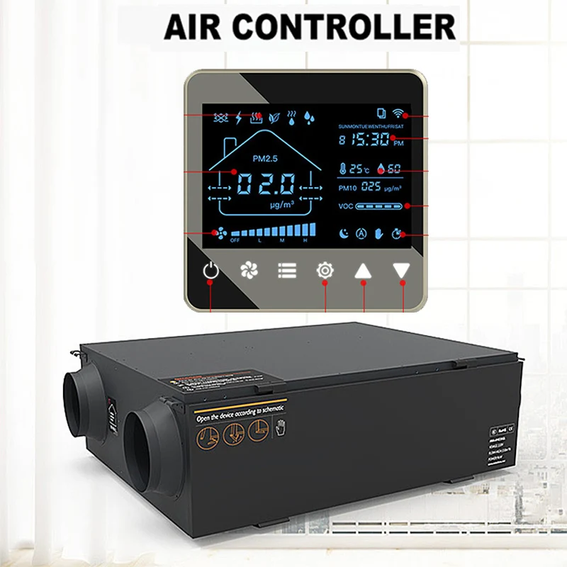 Air filter central heating Outlet