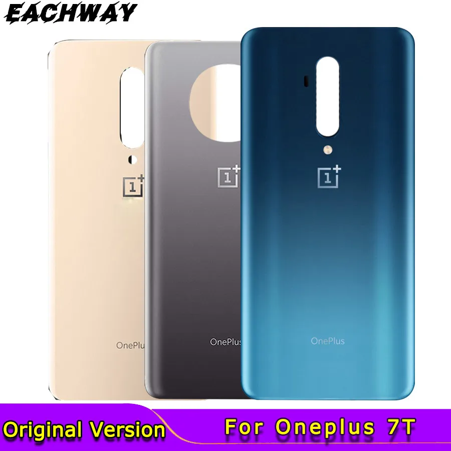 Задняя Стекло чехол для Oneplus X 7 T Pro Батарея One Plus Дверь задняя крышка с Камера