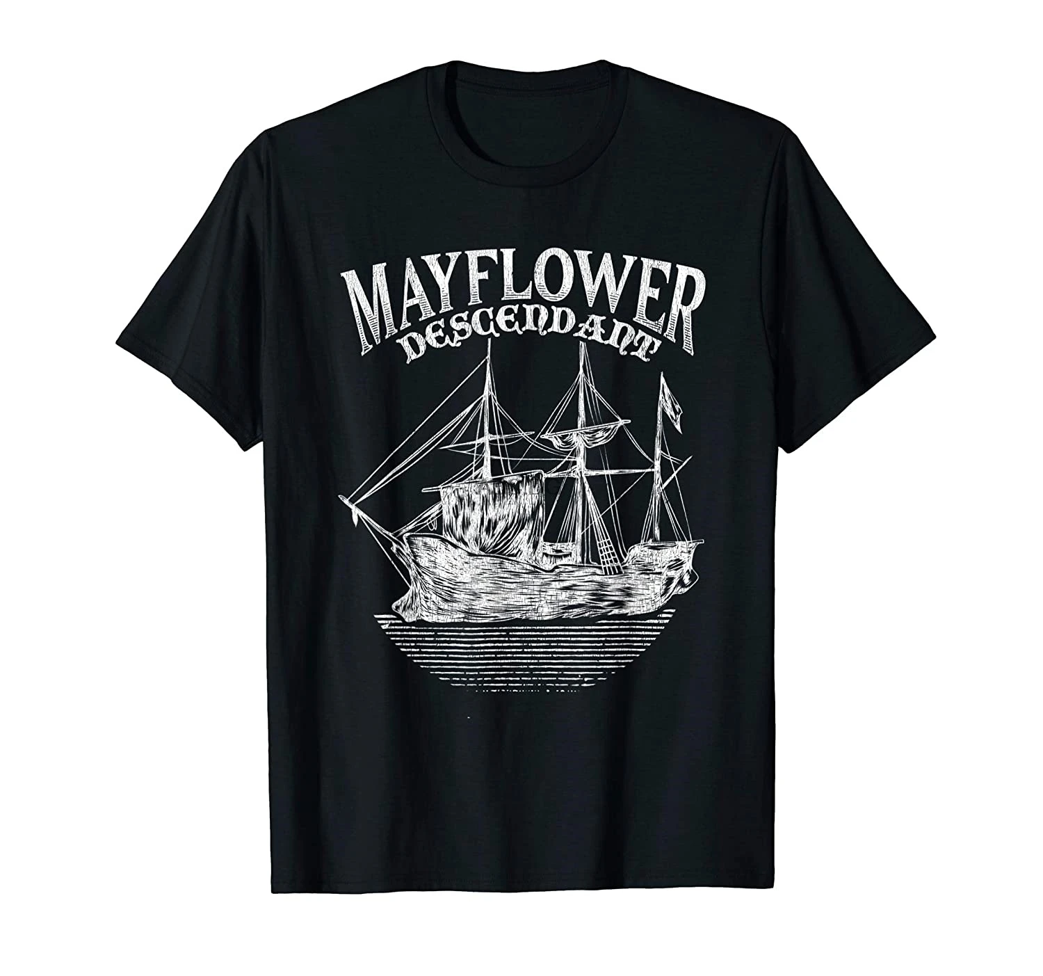 Футболка с изображением палочек и отцов Mayflower | Мужская одежда