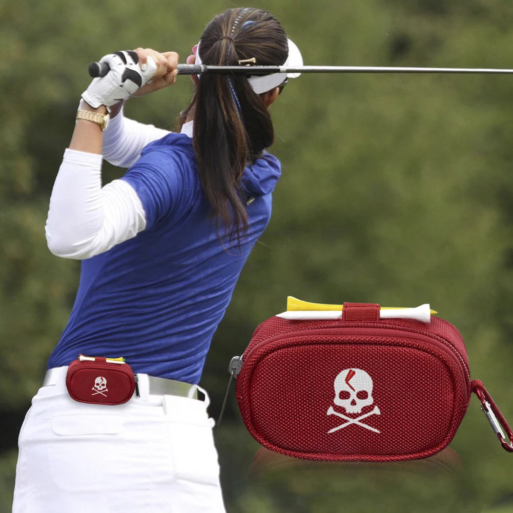 Trousse d'accessoires de golf Pochette de support de té de golf Sac de balle