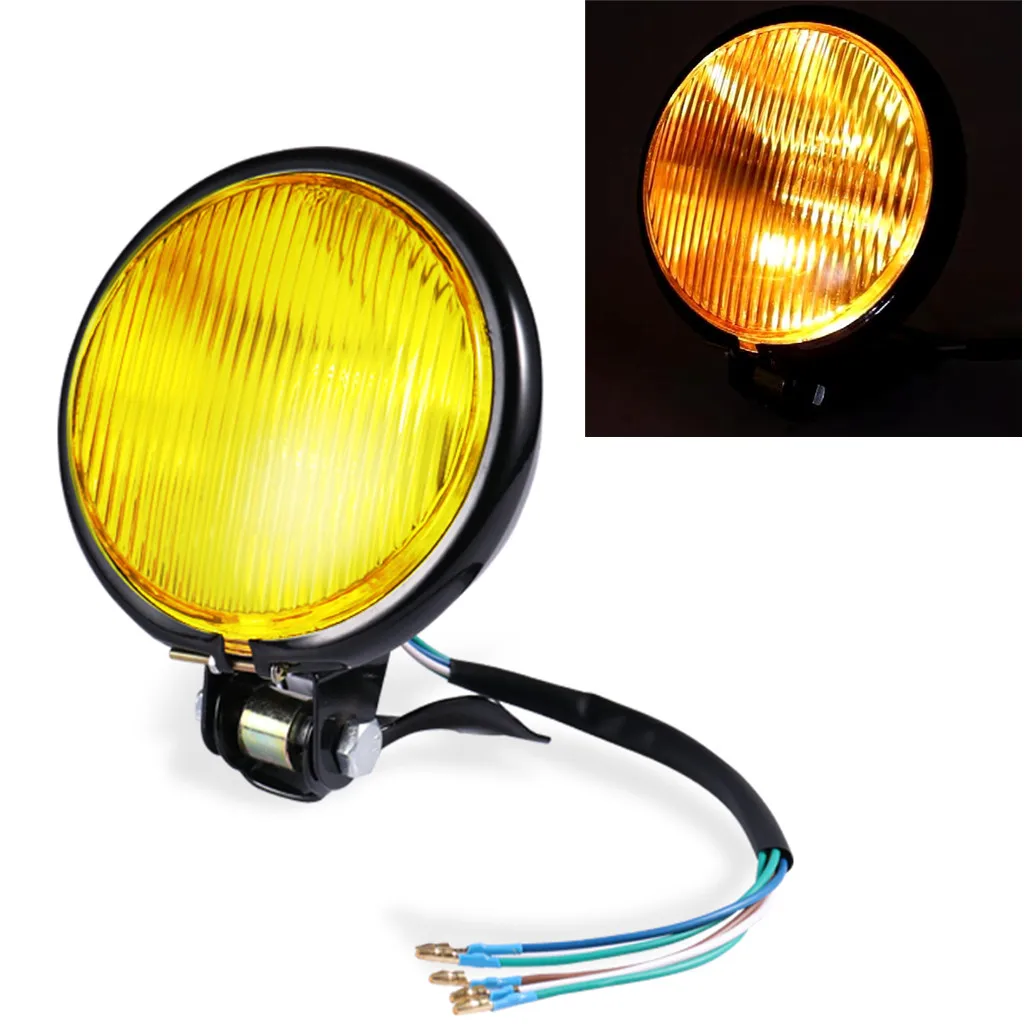 Accessori Moto Faro Anteriore Retrò Da 5 "Lampada Da Moto Per Chopper Promozionale Cafe Racer Custom Bobber Chopper Headlight