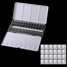 48 баллонов пустых акварельных сковородок палитра краски чехол для рисования коробка набор с 48 шт Половина сковородки для детей художника студента начинающих