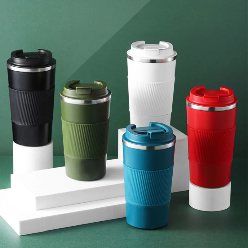 FIFY STORE Mug Tasse Isotherme en Acier Inoxydable avec Étui Antidérapant  