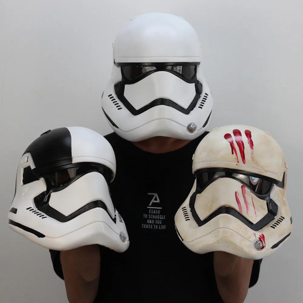 

Star Wars:The Force Awakens Costume Imperial Stormtrooper Armor Storm Troops Halloween Props Mask PVC Men Adult Helmet Party