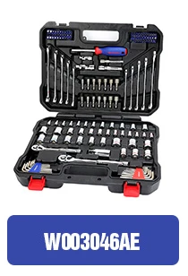 WORKPRO 123PC Mixed Tool Set Mechanics Tool Set Ratchet Spanner Wrench Socket Set 2019 New Design
