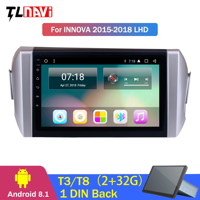 

9 Inch Android 8.1 1Din Eight Core Car Radio GPS Multimedia Player Head Unit For 2015-2018 Toyota Innova