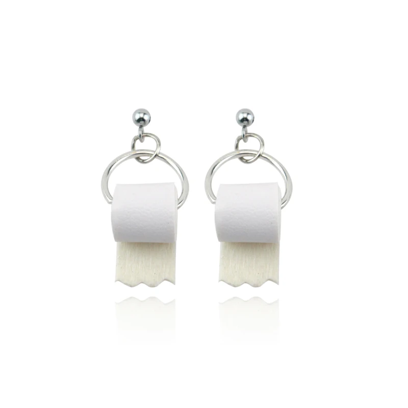 Details 82+ real toilet paper earrings super hot esthdonghoadian