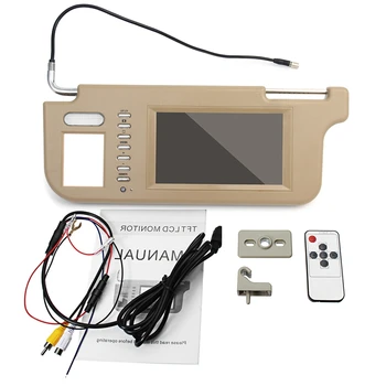 

7 Inch Sun Visor Display Sun Block Display Car Display 2 Channel Video Display Car Reversing For The First Officer