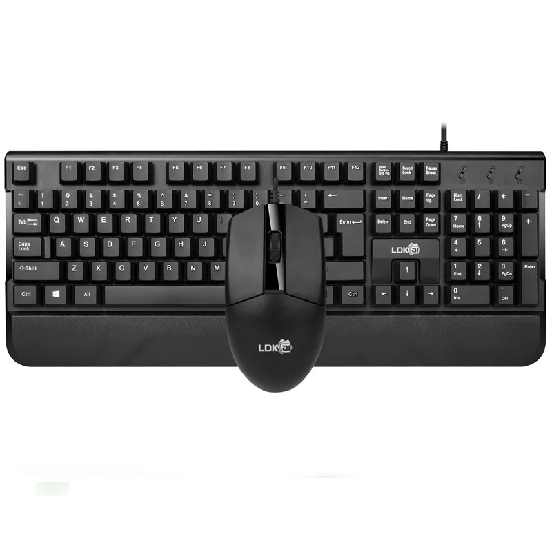 

Ray Dikai 1902 Wired Keyboard And Mouse Set Thin Business Office Waterproof Laptop Desktop Universal Keyboard