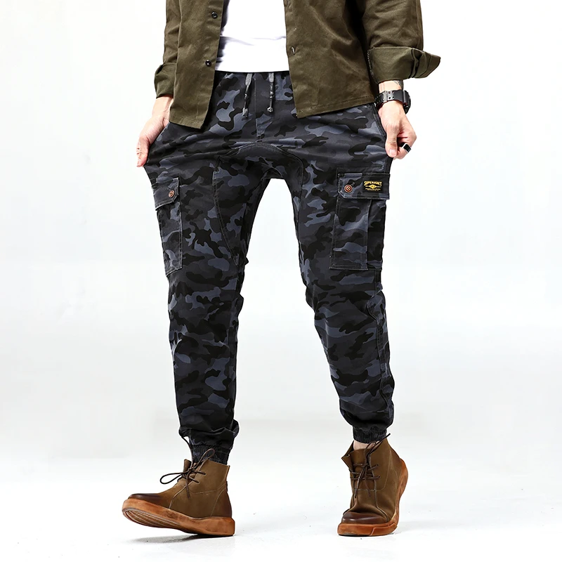 

Plus Size 7XL 6XL 5XL Men's Camouflage Cargo Jeans Pants Military Style Camo Tactical Biker Denim Trousers For Man Multi Pockets