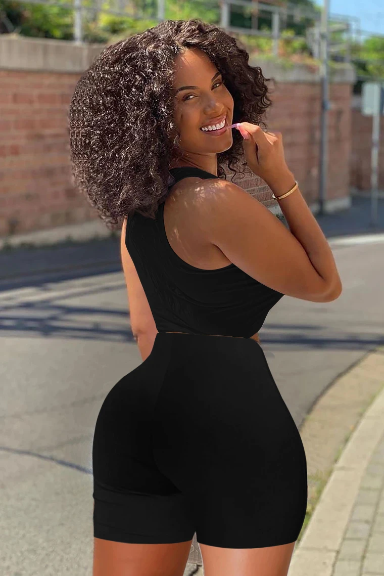 Wantmove Fashion Women Sexy Suit European American Sleeveless High Waist Slim 2 Piece Female 2021 Autumn New Style BK203
