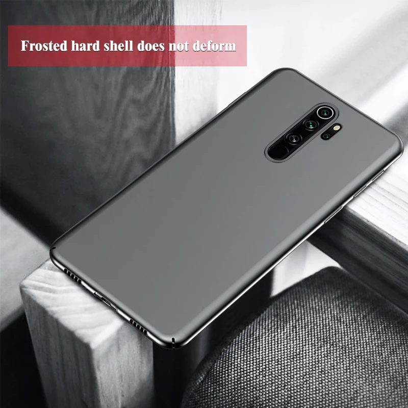 Ультратонкий дышащий жесткий чехол с эффектом потертости для Xiaomi Redmi Note 8 8Pro 8T 7 6 5