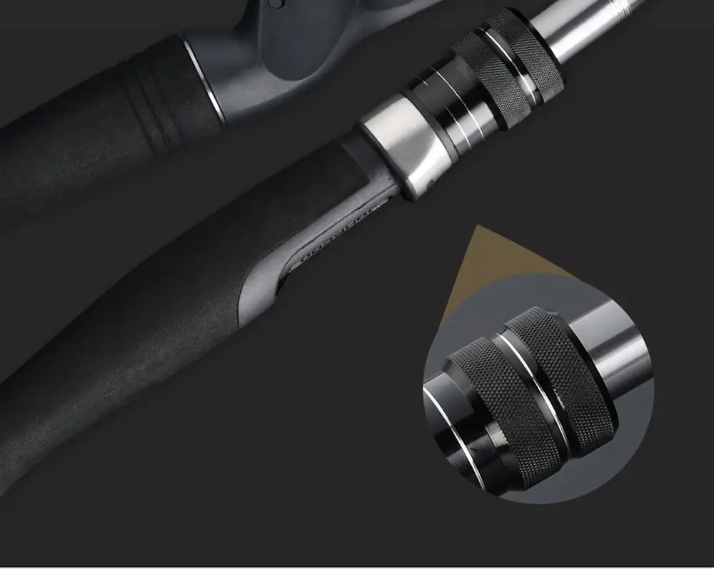 JOHNCOO 2,7 m 3,0 m 3-teilige Carbon-Angelrute H/MH Power 2 Spitzen Spinning Casting Rod Travel Ultra Rod 10–45 g Köderrute – Detail 9